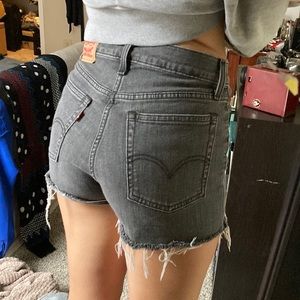 Levi High Waisted Cutoff Shorts